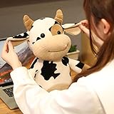 [UTILISATION POLYVALENTE] Que ce soit comme surprise de Noël, de la Saint-Valentin ou comme poupée-oreiller confortable, cette vache est multifonctionnelle.