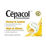 Cepacol Sensations Honey and Lemon, Sore Throat lozenges 36 count