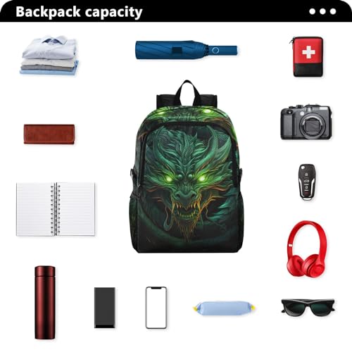 Mochila Plegable Ligera SUABO Dragón Verde para Senderismo miniatura 5
