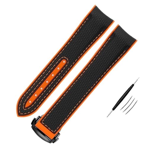 Bracelet caoutchouc nylon JDIME étanche et résistant pour MoonSwatch 20mm