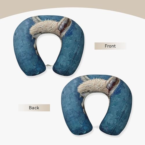 Almohada de Viscoelástica en Forma de U para Viaje miniatura 3
