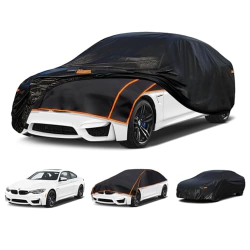 Kayme Padded Hail Protector Car Cover Custom Fit for BMW 4-Series 428 430 435 M4, Anti Hail Blanket with Multilayer Thickened Design, Hail Proof & All