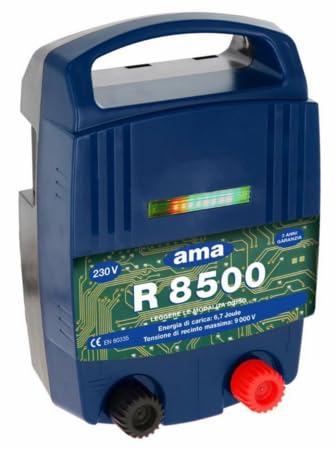 Elettrificatore Ama R8500 a batteria 230V per recinti fino a 45 km