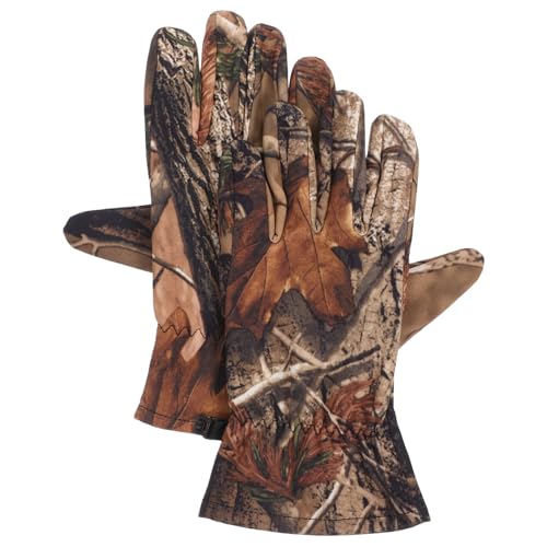 Yardwe Waterproof Ski Gloves for Men Warm Winter Hunting Gloves Fleece Lining for Outdoor Activities