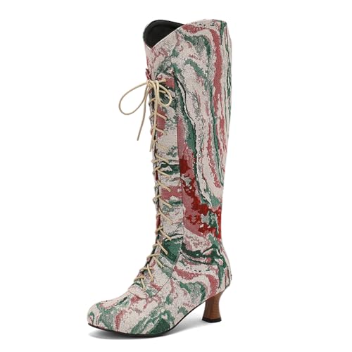 Bottes gothique à talon pour costume de sorcière PAYDVOIER