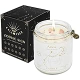 YTENTE Aries Gifts for Women,Zodiac Sign Aries Candles, Astrology Gift Crystal...