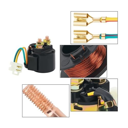 Relais démarreur solénoïde à haute conductivité pour XV535 Virago et XV920 - 5