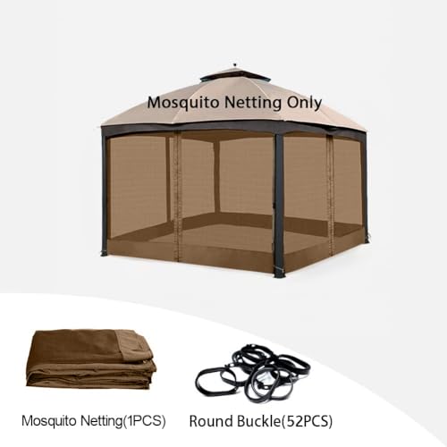 Isagapoy Isagapoy 1012MOSQUITONET 10' X 12' Gazebo Replacement Mosquito Netting thumb #2