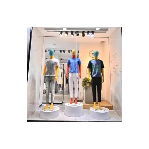 Socle d'exposition rond blanc pour valoriser vos objets en vitrine
