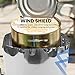 Jkjhbhged Pure Titanium Camping Stove Wind Shield Camping Stove Wind Screen Outdoor Gas Stove Windproof Windshield 15Cm, Silver