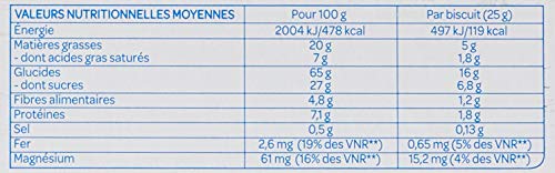 BJORG - Biscuits Fourrés Au Chocolat Noir Bio - Aux Céréales Complètes Et Sucres Non-Raffinés - 225 G (Lot de 2)