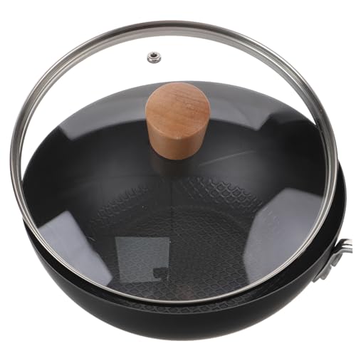 Mini wok de hierro con mango fácil de mover miniatura 4
