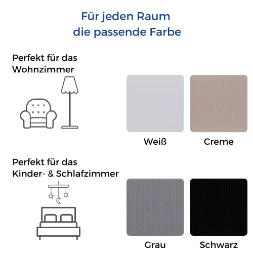 Fensterdecor Duo-Rollo Doppelrollo mit Aluminiumkassette / Weiß 120 x 230 (BxH) - 6