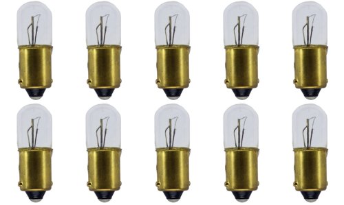 Memotronics#267 Blinking/Flashing Bulbs, 6.3 V, 1 W, BA9s Base, T-3.25 Shape (Box of 10)