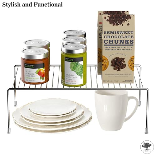 Image of Sulfar Stainless Steel Kitchen Dish Rack Storage Shelves for Kitchen Cabinets Multipurpose Organizer with Anti-Rust Nano Coating (pack of 1)