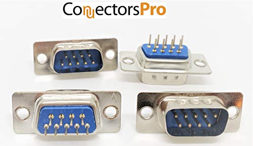Conector DB9 DIP macho PCB 10 unidades miniatura 4