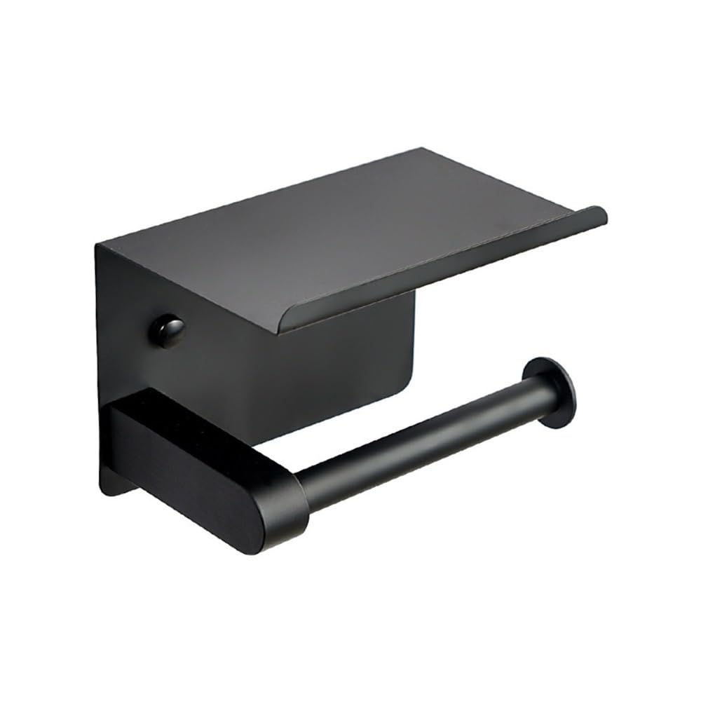 PaperTowel Holder, Stainless Steel Toilet Paper Holder with Phone Shelf, Wall Mounted