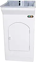 Tanque de Lavar Roupa Fiberblu Paris 20 Litros Granitado Cinza