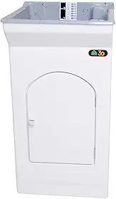 Tanque de Lavar Roupa Fiberblu Paris 20 Litros Granitado Cinza