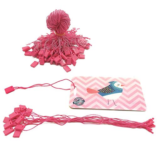 Alça Lacre Tag, Identificador, Mala, Roupa, Pink 100un