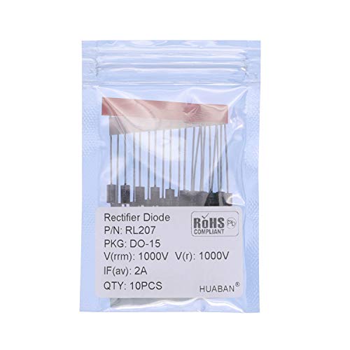 Lot 20 Diodes Redresseuses RL206 – 800V 2A DO-15 Ammo Pack – DC Components
