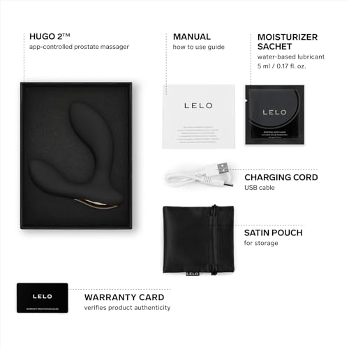 Image of LELO Hugo 2 - App-Controlled Prostate Massager, Anal Toy, Black