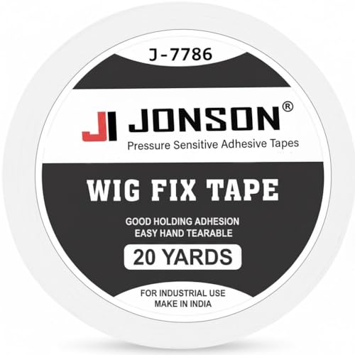 Image of Jonson Hair Wig White Tape | Strong Hold 7-14 Days | Water & Sweat Resistant | Skin-Friendly | Easy to Apply & Remove | 20 Yards