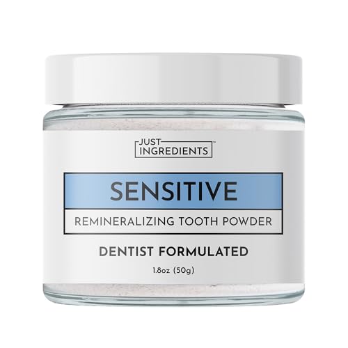 Remineralizing Tooth Powder – Fluoride-Free Oral Care – Gently Cleans & Whitens – Supports Strong Teeth & Fresh Breath – Vegan, Non-GMO (Regular, Sensitive)