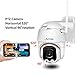 Anakk Wireless WiFi Security Camera 1080P Pan & Tilt Indoor & Outdoor IP66 Waterproof 2 Way Audio Night Vision Remote View Motion Detection Alert 32G SD Card Pre-Installed for Home & Business