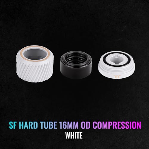 Image of Thermaltake Pacific SF Hard Tube 16mm OD Compression White /DIY LCS /Fittings CL-W389-CA16WT-A