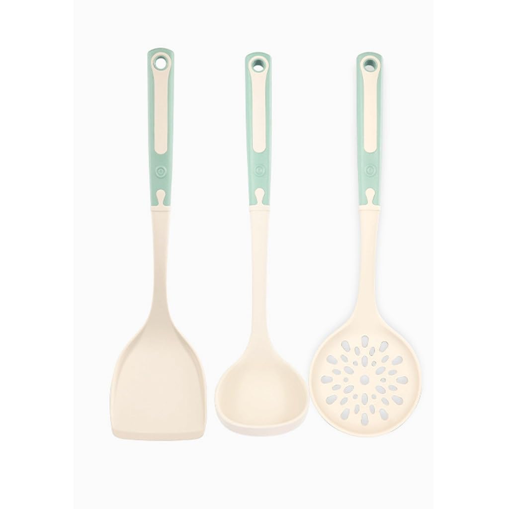 Spatule de cuisine en silicone PNAWLLCF argentée pour poêle antiadhésive