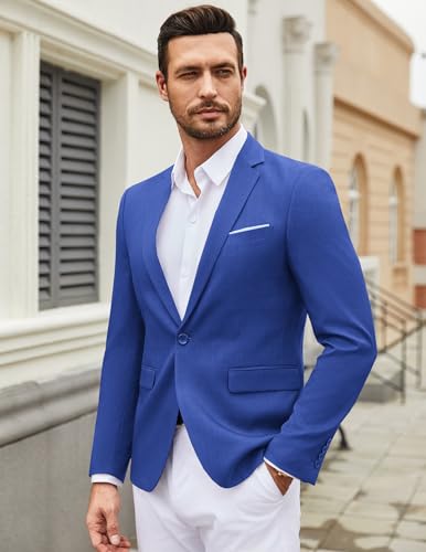 Image of COOFANDY Mens Casual Blazer Suit Jackets One Button Sport Coats Lightweight Business Sports Jackets