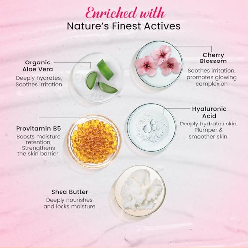 Image of Bryan & Candy Bath Kit Gift set for Women 100% Vegan,Ph5.5 Skin Friendly (Cherry Bath Kit)