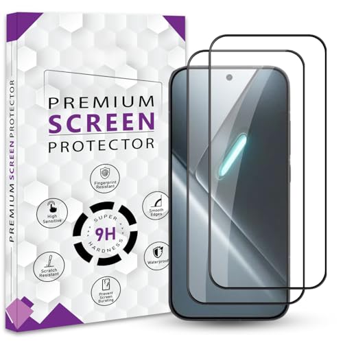 QOISA Premium Tempered Glass Screen Protector Guard For Poco X8 Pro 5G (6.59 Inch, Pack of 2) | Edge to Edge Coverage With Easy to installation kit