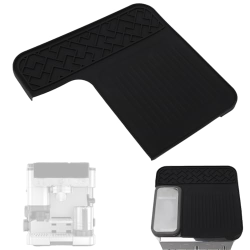 Top Mat for Ninja Luxe ES601 Espresso Coffee Machine, Food Grade Silicone Top Protector Anti-Slip Heat Resistant Waterproof Maker Pad Accessories for Ninja Luxe Cafe (Black)