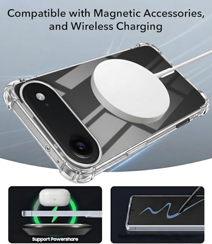 Image of Jkobi Shockproof Crystal-Clear Back Cover for Apple iPhone 17 Air (Magsafe Wireless Support | Drop & Camera Protection | Hard Polycarbonate)