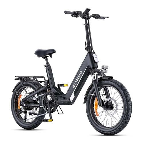 ENGWE E Bike mit APP, ebike 48V 13.5Ah Akku bis 135km, Drehmomentsensor & hydraulische Bremsen, 20 * 3.0 Reifen, 2 Stunden aufgeladen (Schwarz-YS-768)