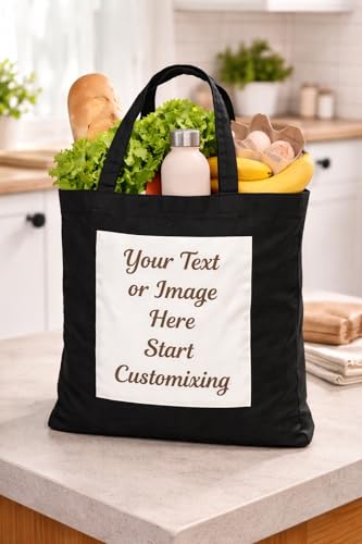 Image of DON'T JUDGE ME White Custom, Promotional, Shopping Bags With Your Logo, Personalized, Customised Name, Material- Canvas (without zip)