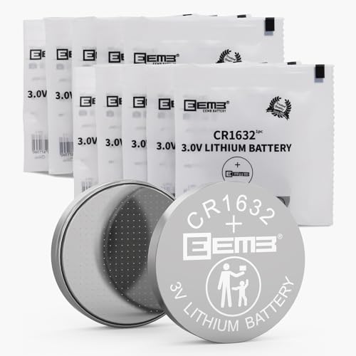 EEMB 10 Stück CR1632 Batterie CR 1632 3v Lithium Knopfzelle Li-MnO 120mAh Nicht Wiederaufladbare