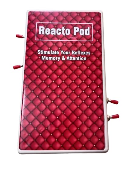 reacto pod agility & reaction time training system, light pods, 4 pods with 2 games, 4 difficulty levels. reflex, accuracy and memory improvement tool