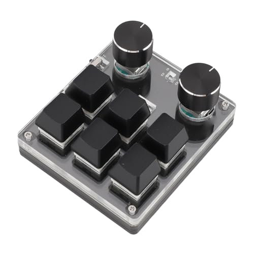 Clavier macro programmable USB 6 touches interrupteur rouge gaming et bureau