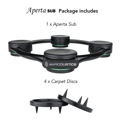 IsoAcoustics Subwoofer Isolation Stand: Aperta Sub (10.5 W x 11.5” D)