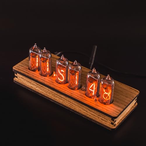 Nixie Star Authentic Nixie Tube Clock With Replaceable In-14 Nixie Tubes, Temperature Sensor, Alarm Clock, High Precision, Made In Ukraine  thumb #5