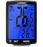 Lixada Bike Computer Wireless Multifunctional LCD Screen Bicycle Computer Bike Rainproof Speedome...