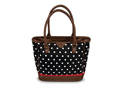 Callaway 2016 Uptown Polka Dot Tote Bag for Adults, Black/White, One Size