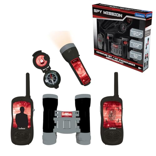 Set d'aventurier pour enfants Lexibook Spy Mission avec lampe et jumelles