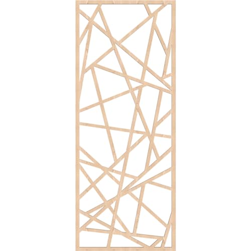 Image of Conway Decorative Pierced Fretwork Wood Wall Panels, 21 3 /8 inchW x 54 3 /8 inchH x 3 /8 inchT, Red Oak