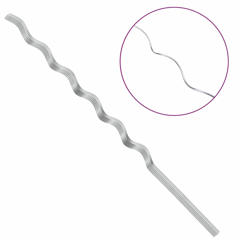 Spiral Pflanzenstütze 20 Stück aus Stahl Silber 110 cm für Kletterpflanzen, Pflanzstab mit 0,6 cm Durchmesser, robuste Rankhilfe für Bohnen und Reben im Außenbereich