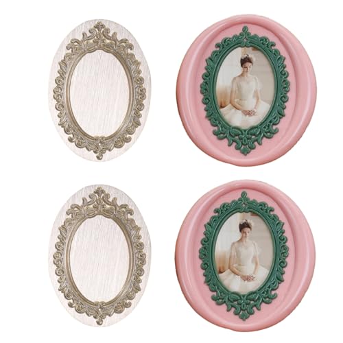 Andotopee Vintage Embossed Frame Wax Seal Stamp - 3D Relief