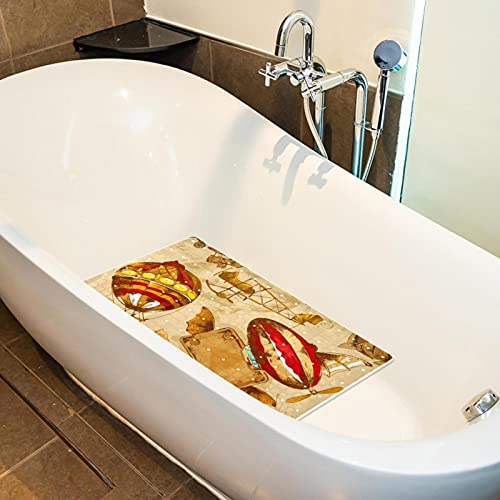 Tapis de bain antidérapant avec ventouses sécurisées 40x70 cm